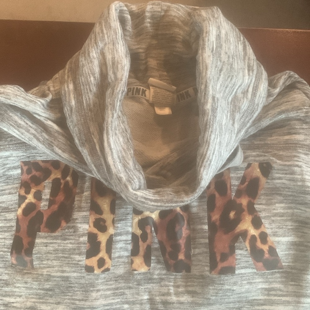 Pink Crew Neck Drawstring Pullover - image 3